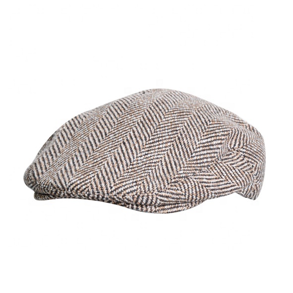 High quality wool acrylic fabric flat newsboy ivy womens cap and hats